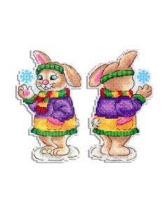 Набор для вышивания Зайка со снежинкой / Р-860М М.п.студия