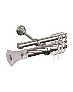 Карниз для штор АС ФОРОС Grace D25К/16Г + наконечники Колокол Ас форос