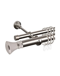 Карниз для штор АС ФОРОС Grace D25Г/16Г составной + наконечники Колокол Ас форос