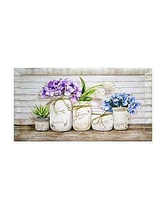 Картина Декарт Цветы на бежевом 8Л0965