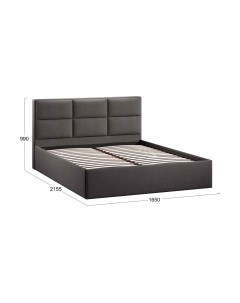 Двуспальная кровать ТриЯ Стелла Тип 1 c ПМ 160x200 Трия