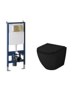 Унитаз подвесной с инсталляцией GR-4455BMS+900.K31.01.000+700.K31.05.32M.32M Grossman