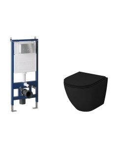 Унитаз подвесной с инсталляцией Grossman GR-4455BMS+900.K31.01.000+700.K31.05.12M.12M