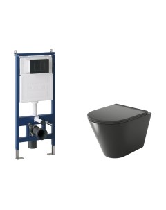 Унитаз подвесной с инсталляцией Grossman GR-4477BMS+900.K31.01.000+700.K31.04.21M.21M