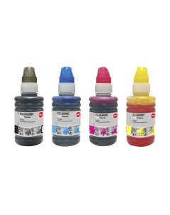 Комплект контейнеров с чернилами Cactus CS-GI490BK/M/C/Y