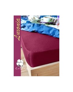Простыня Luxsonia Трикотаж на резинке 120x200 / Мр0010-14