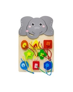 Развивающая игрушка Alatoys Настенная бизидоска Слоник / ББ608