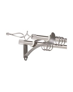 Карниз для штор АС ФОРОС Prime D16Г/16Г + наконечники Волна Ас форос