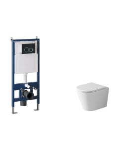 Унитаз подвесной с инсталляцией Grossman GR-4478SQ+900.K31.01.000+700.K31.01.210.210