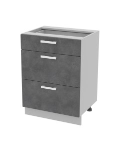 Шкаф-стол кухонный Интерлиния Компо НШ60рш3 1м+2б