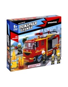 Конструктор Bondibon Пожарная Служба Пожарная машина / ВВ5707