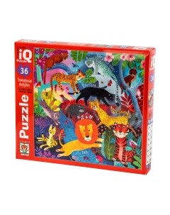 Развивающая игра Айрис-пресс IQ для малышей. Дикие кошки 3+ / 9785811281664
