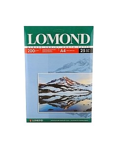 Фотобумага Lomond А4, 200 г/м, 25 л. / 0102046