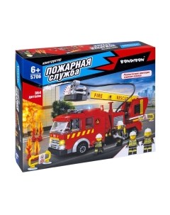 Конструктор Bondibon Пожарная Служба. Пожарная машина / ВВ5706