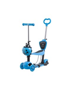 Самокат детский колеса PU 120х90мм голубой 135207 120SB.DISCOKIDS.BL9 Novatrack