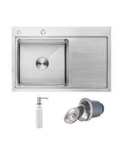 Мойка кухонная AKS Прямоугольная 78x51 левая Aks