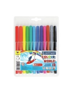 Фломастеры Centropen Цветной мир Пингвины / 7550/12 TP