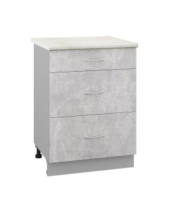 Шкаф-стол кухонный Кортекс-мебель Корнелия Лира НШ60р3ш