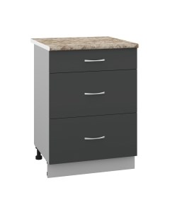 Шкаф-стол кухонный Кортекс-мебель Корнелия Лира НШ60р3ш