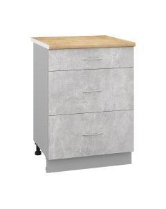 Шкаф-стол кухонный Кортекс-мебель Корнелия Лира НШ60р3ш