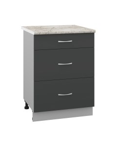 Шкаф-стол кухонный Кортекс-мебель Корнелия Лира НШ60р3ш