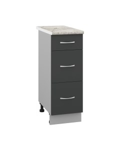 Шкаф-стол кухонный Кортекс-мебель Корнелия Лира НШ30р3ш