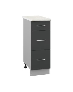 Шкаф-стол кухонный Кортекс-мебель Корнелия Лира НШ30р3ш