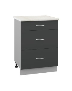 Шкаф-стол кухонный Кортекс-мебель Корнелия Лира НШ60р3ш