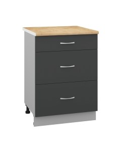 Шкаф-стол кухонный Кортекс-мебель Корнелия Лира НШ60р3ш