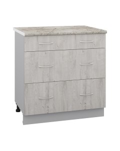 Шкаф-стол кухонный Кортекс-мебель Корнелия Лира НШ80р3ш