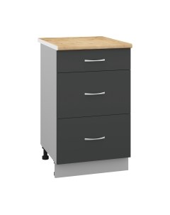 Шкаф-стол кухонный Кортекс-мебель Корнелия Лира НШ50р3ш