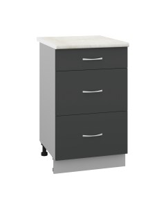 Шкаф-стол кухонный Кортекс-мебель Корнелия Лира НШ50р3ш