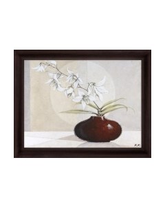 Картина Декарт Цветы в вазе на бежевом 8Л0336