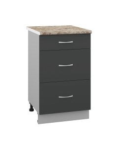 Шкаф-стол кухонный Кортекс-мебель Корнелия Лира НШ50р3ш