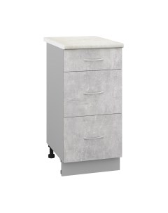 Шкаф-стол кухонный Кортекс-мебель Корнелия Лира НШ40р3ш