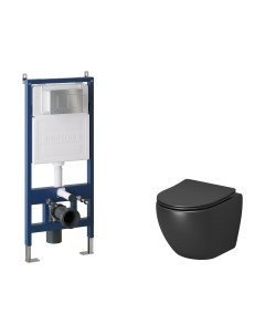 Унитаз подвесной с инсталляцией GR-4455BMS+900.K31.01.000+700.K31.04.12M.12M Grossman