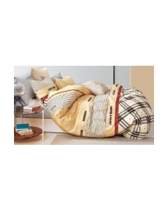 Комплект постельного белья Alleri Сатин Creative 2сп с евро Max простыней / СК-203