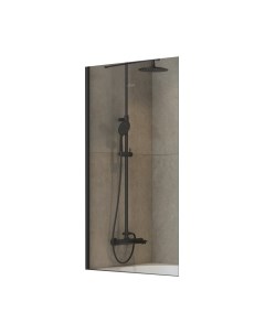 Стеклянная шторка для ванны Cezares LIBERTA-V-1-TB-80/155-C-NERO