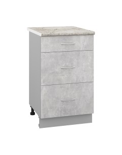 Шкаф-стол кухонный Кортекс-мебель Корнелия Лира НШ50р3ш