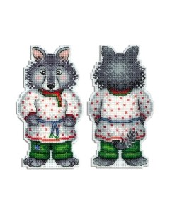 Набор для вышивания Серый волк - зубами щелк / Р-478М М.п.студия