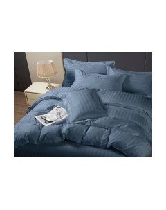 Комплект постельного белья №3x3 19-4118 Темный деним Семейный Pandora