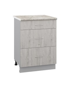 Шкаф-стол кухонный Кортекс-мебель Корнелия Лира НШ60р3ш