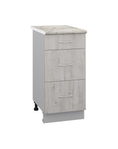 Шкаф-стол кухонный Кортекс-мебель Корнелия Лира НШ40р3ш