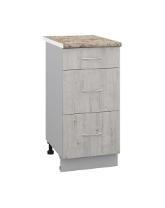 Шкаф-стол кухонный Кортекс-мебель Корнелия Лира НШ40р3ш