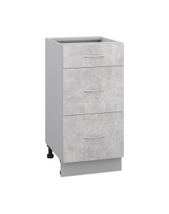 Шкаф-стол кухонный Кортекс-мебель Корнелия Лира НШ40р3ш без столешницы