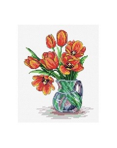 Набор для вышивания Весенние тюльпаны / М-089м М.п.студия