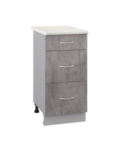 Шкаф-стол кухонный Кортекс-мебель Корнелия Лира НШ40р3ш