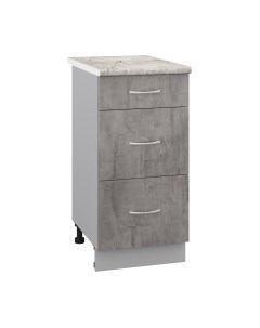 Шкаф-стол кухонный Кортекс-мебель Корнелия Лира НШ40р3ш