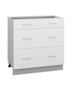 Шкаф-стол кухонный Кортекс-мебель Корнелия Лира НШ80р3ш без столешницы