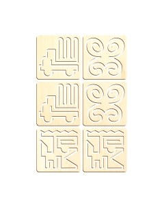 Развивающий игровой набор Лесная мастерская Межполушарные доски. 6 трафаретов / 10391926